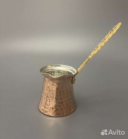 Турка под кофе медная