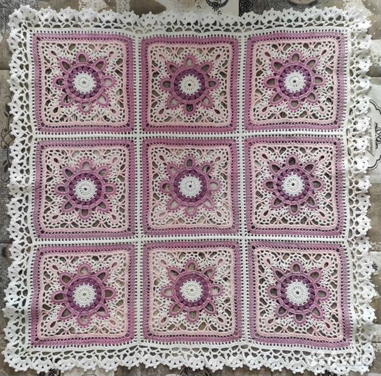 Плед детский вязаный ручная работа