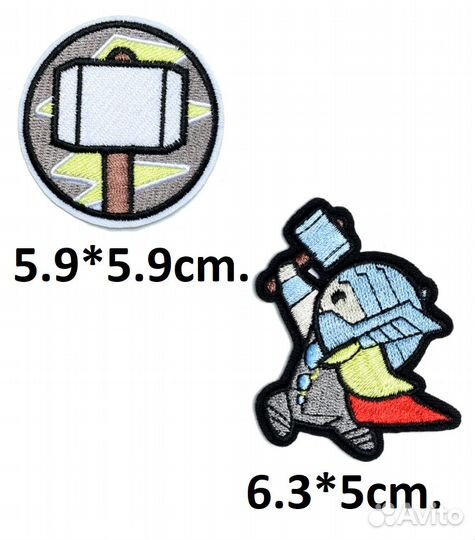 Нашивка супергерой тор и молот термонашивка