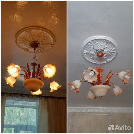 Люстра потолочная бу