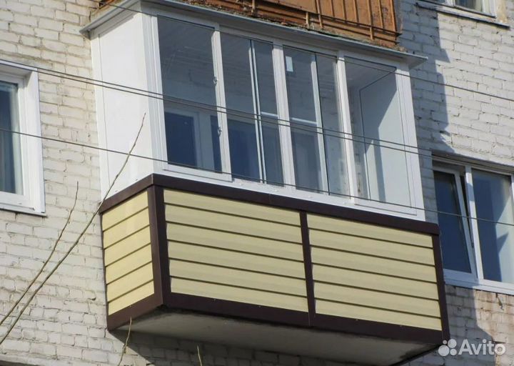 Застекление балкона раздвижное
