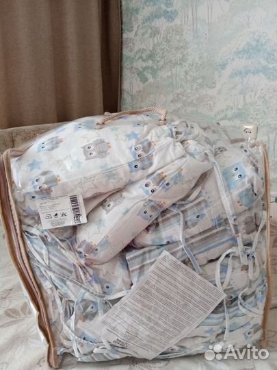 Бортики подушки в детскую кроватку