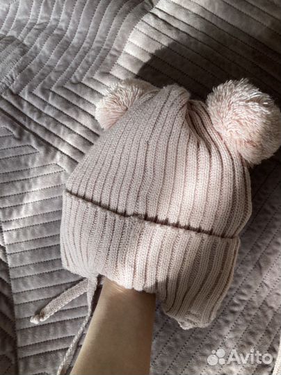 Шапка со снудом для девочки