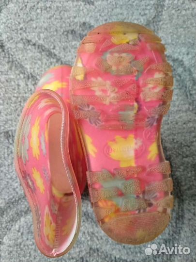 Резиновые сапоги с утеплителем