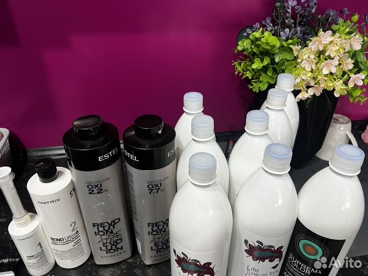 Оксид для волос и лампа