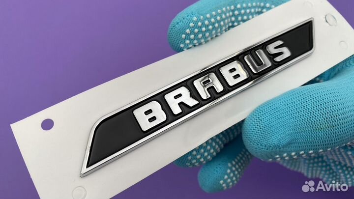 Шильдик Brabus хром