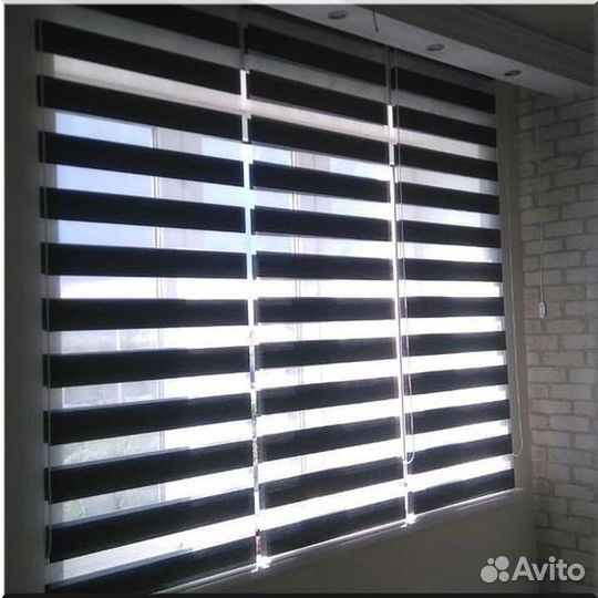 Жалюзи и рулонные шторы Зебра