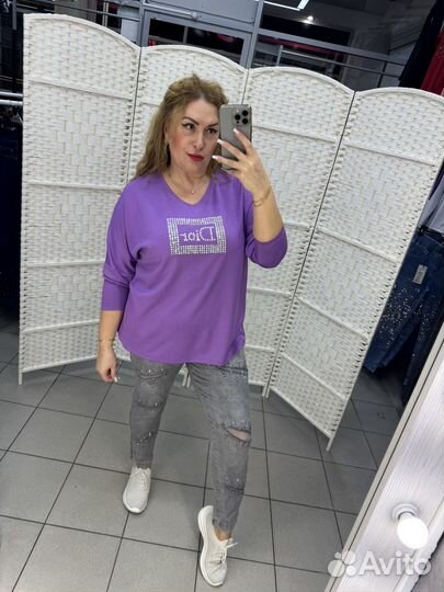 Туника со стразами турция 50-54