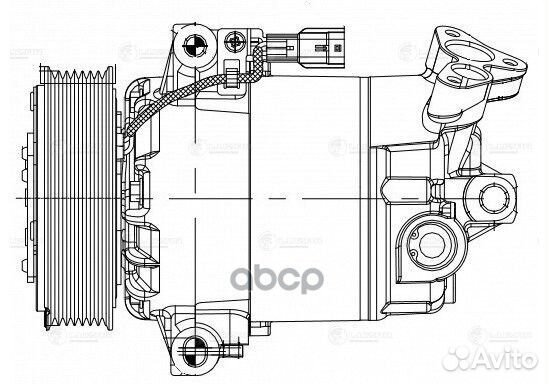 Компрессор кондиц. для а/м Nissan Qashqai (06)