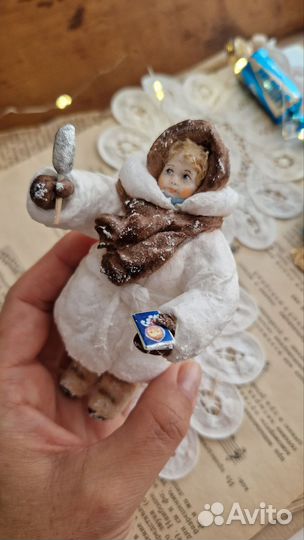 Ватные елочные игрушки