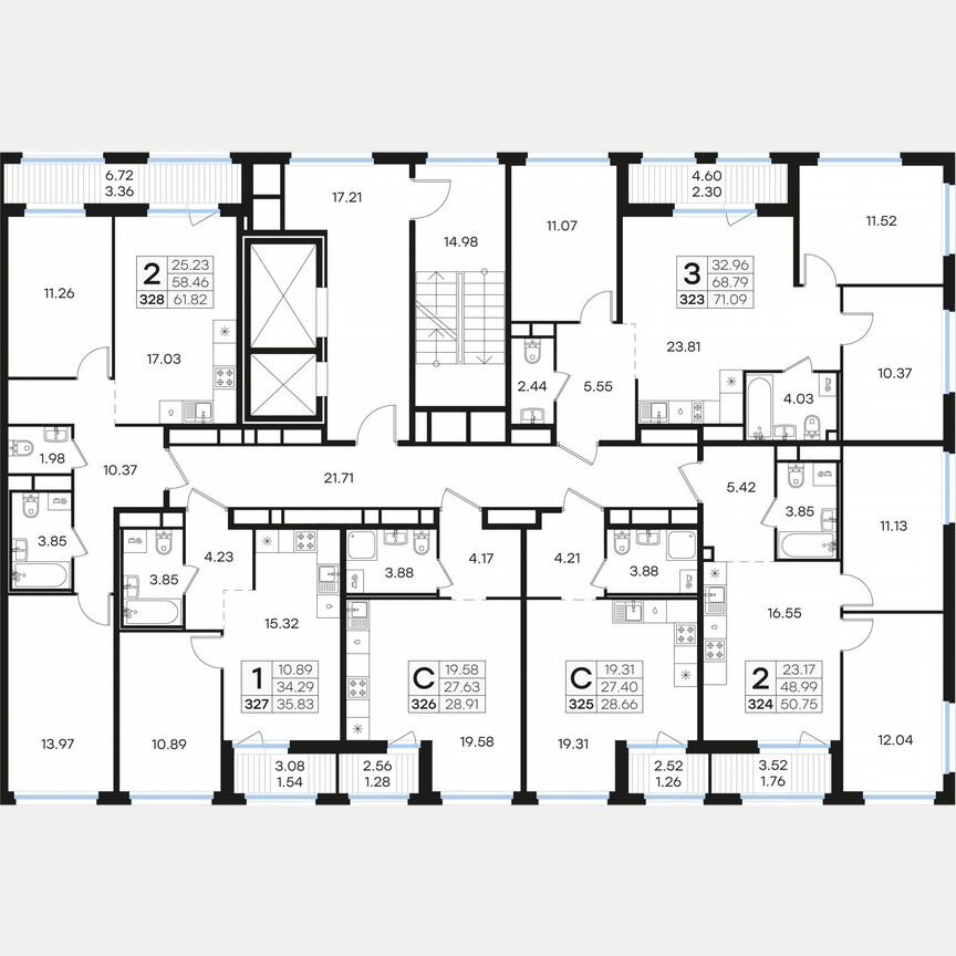 Квартира-студия, 28,7 м², 2/15 эт.