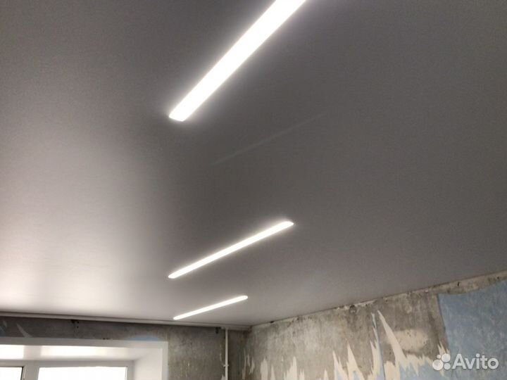 Установка натяжных потолков