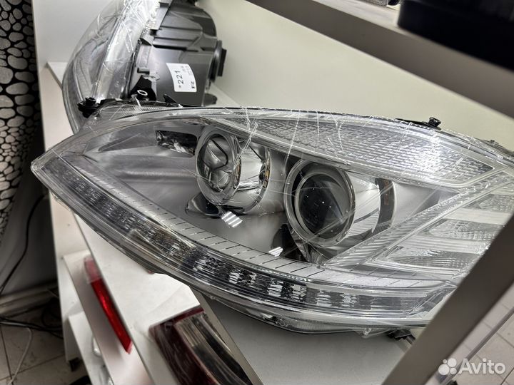 Mercedes benz W221 передние фары рестайлинг