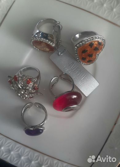 Кольца новые 5 шт