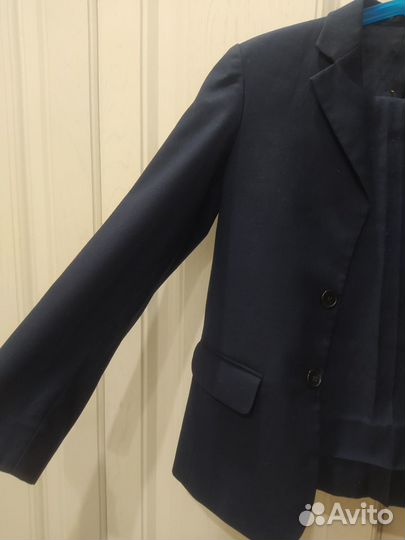 Школьный костюм на мальчика темно синий