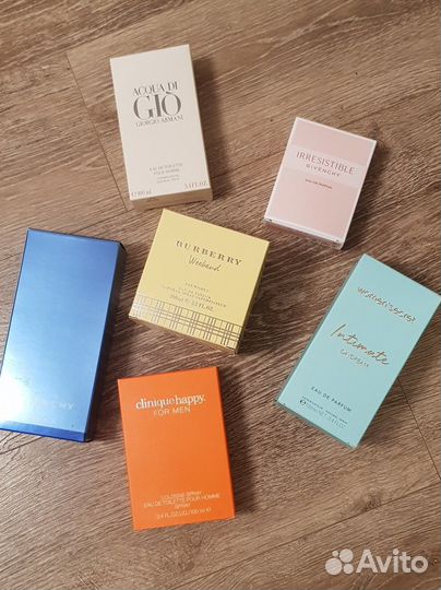 Коробочки и флаконы из под духов (оригинал)