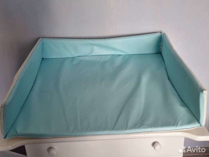 Матрас с бортиками для пеленального комода