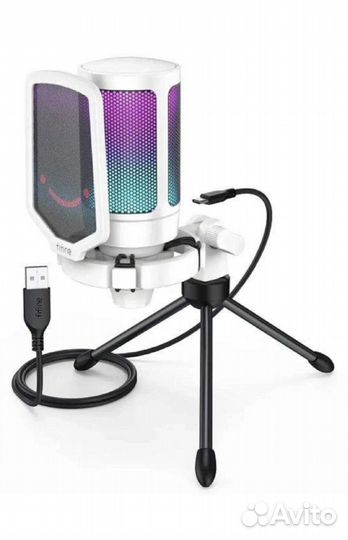 Микрофон Fifine AmpliGame A6V White