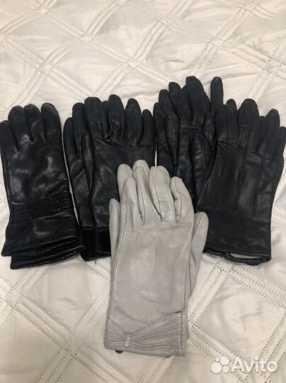 Перчатки женские кожаные 6.5
