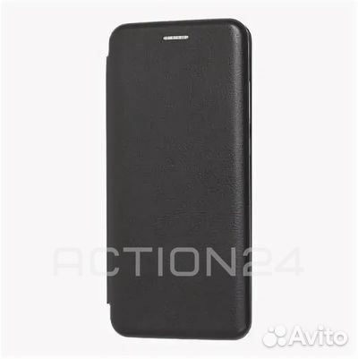 Чехол книжка Xiaomi Redmi 10C / Poco C40 (черный)