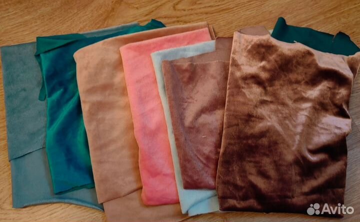 Наборы тканей хлопок, плюш, для кукол тильда