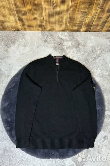 Джемпер stone island 1/4 zip оригинал