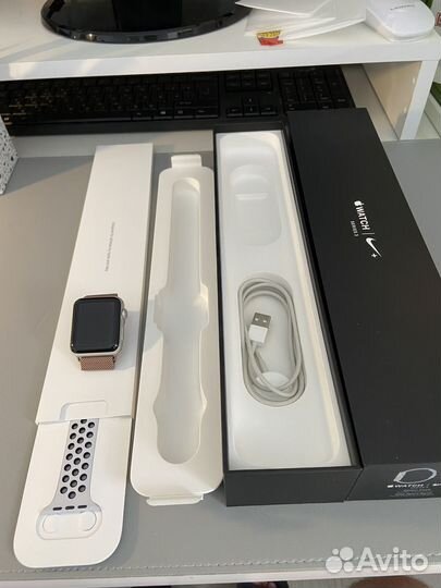 Часы apple watch 3 42mm nike