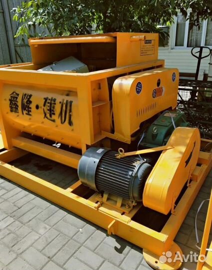 Двухвальный бетоносмеситель без скипа JS-500