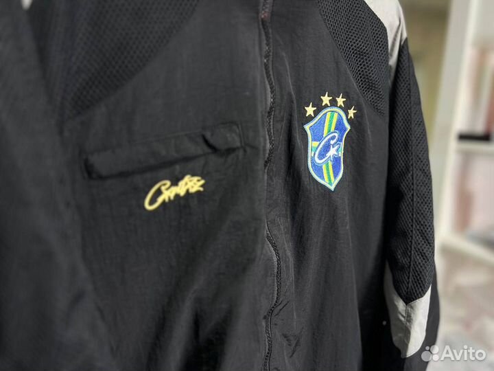 Олимпийка Corteiz Brazil чёрная мужская