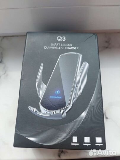 Держатель для телефона с беспроводной зарядкой30вт