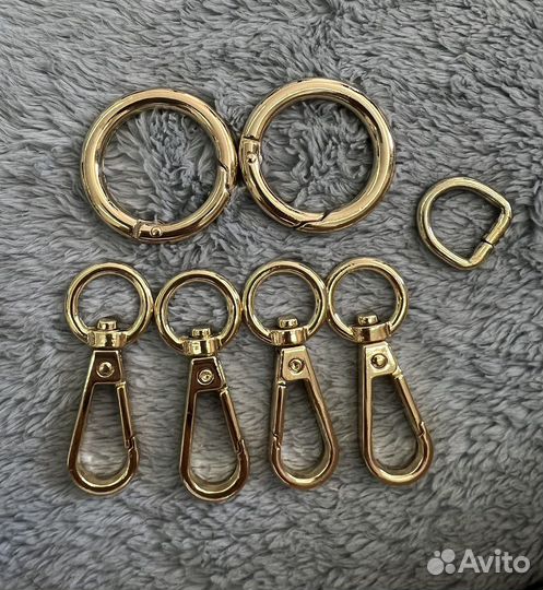 Фурнитура для сумок, карабины, замки, кольца
