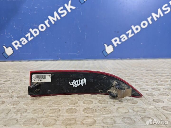 Катафот бампера задний левый Renault Logan 2