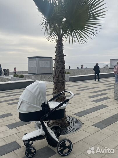 Коляска luxmom эко-кожа