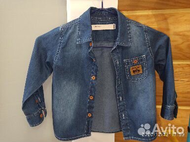 Рубашка джинсовая