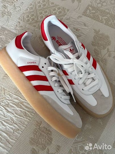 Adidas Sambae White Better Scarlet Gum