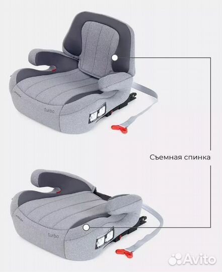 Детское автокресло бустер 22-36кг с изофикс