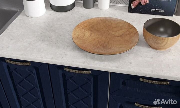 Кухня Агава Белая/Сапфир 2 метра