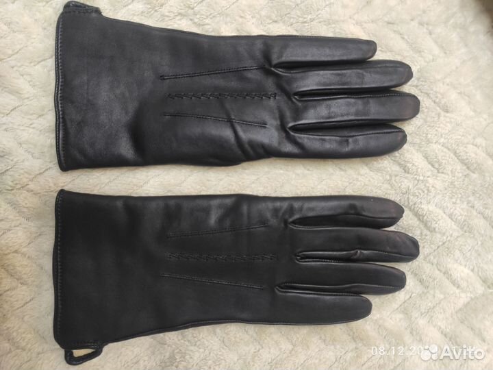 Перчатки женские кожаные зимние, разм.7,Югославия