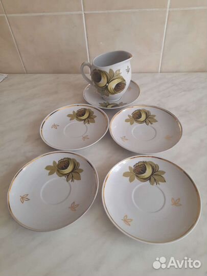 Винтаж.Кофейные пары,чайная пара,фарфор, молочники