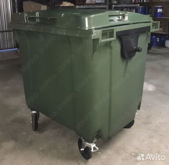 Пластиковый евроконтейнер для мусора 1100л Ш3297