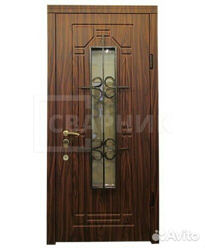 Входная дверь с и элементами ковки на заказ