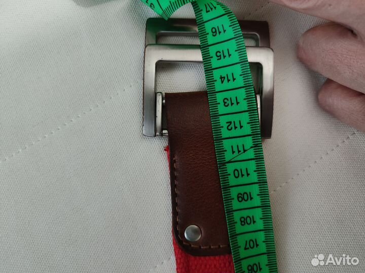 Ремень женский коралловый белый лак