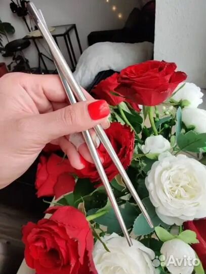 Металлические палочки для еды