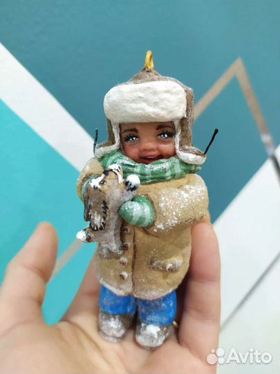 Ватные ëлочные игрушки