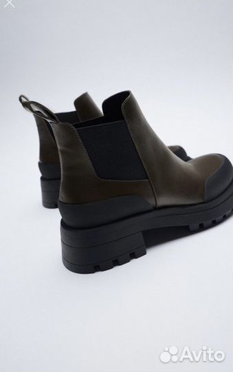 Кожаные челси Zara