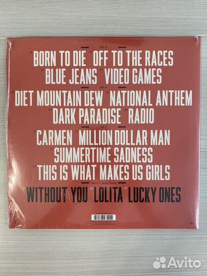 Винилрвая пластмнка lana DEL REY - Born to die