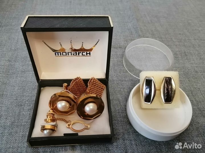 Запонки Monarch Gold Plated (винтаж)
