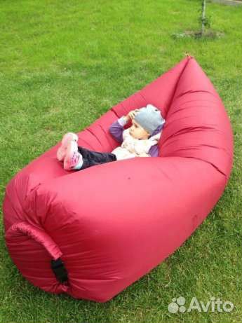 Надувной лежак lamzac (ламзак) Розовый