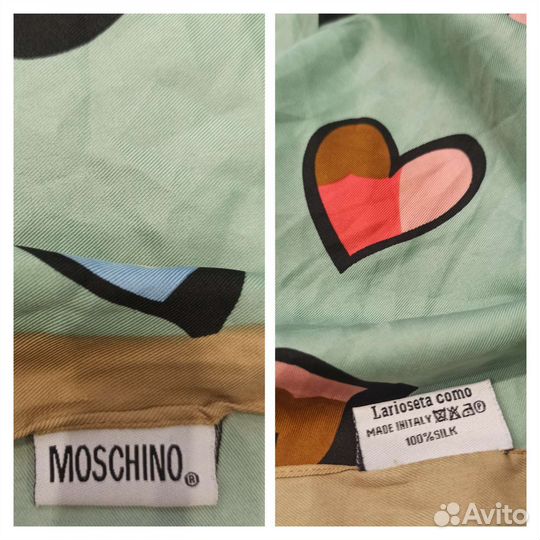 Платок moschino и elie saab шелк оригинал италия