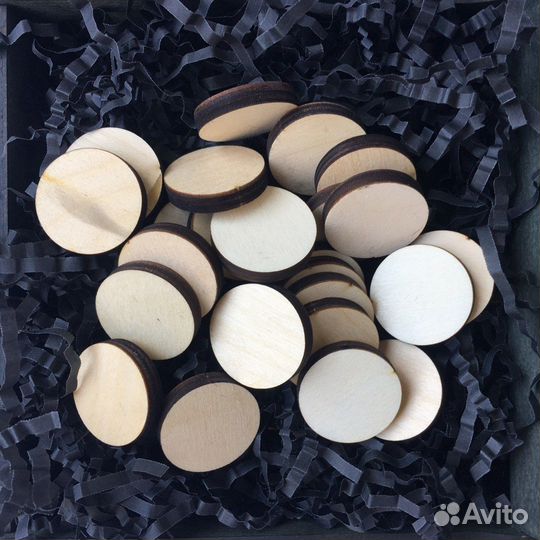 Заготовки для творчества круглые, диаметр 3 см